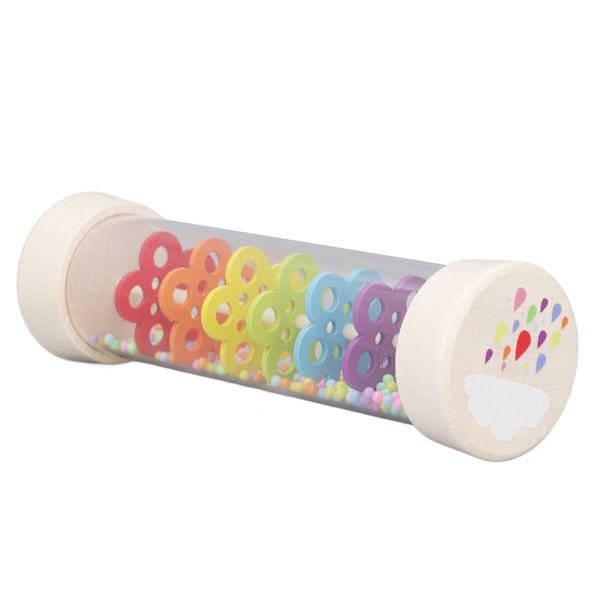 Regnmakare Rain Stick Leksak Trä Färgglad Musikutbildning Rain Stick Shaker för Hemma dagis L