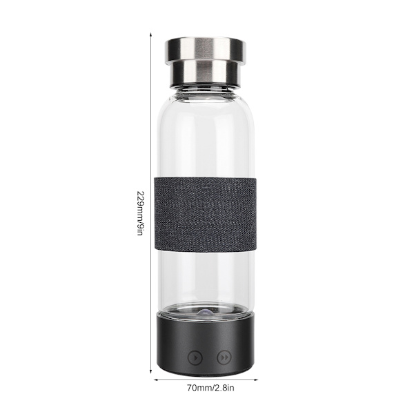 480ml 1300mAh Bærbar USB Rik Hydrogenkopp Elektrolyse Vann Generatorflaske