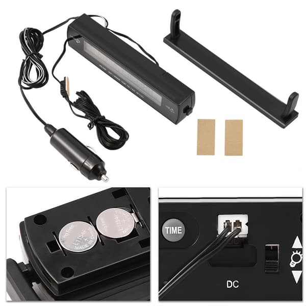 Automatisk biltemperaturspänningsmonitor LCD-skärm