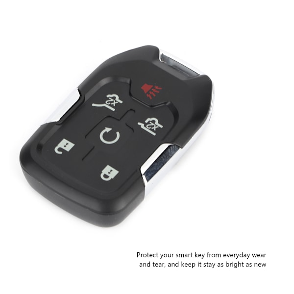 6-knapps bilfjärrkontroll Flip Key Fob Shell Case Passar för Chevrolet Suburban Tahoe Yukon XL 13580802