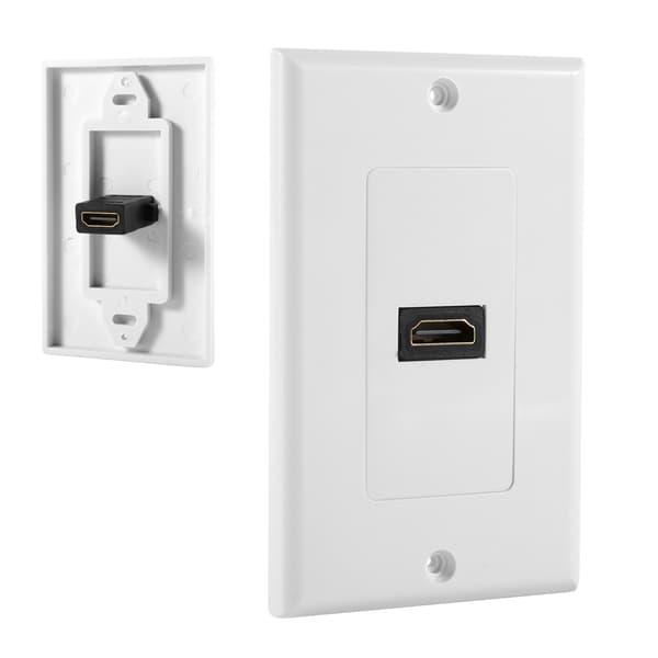 Guldpläterad HDMI-väggplatta för hemmabio DVD