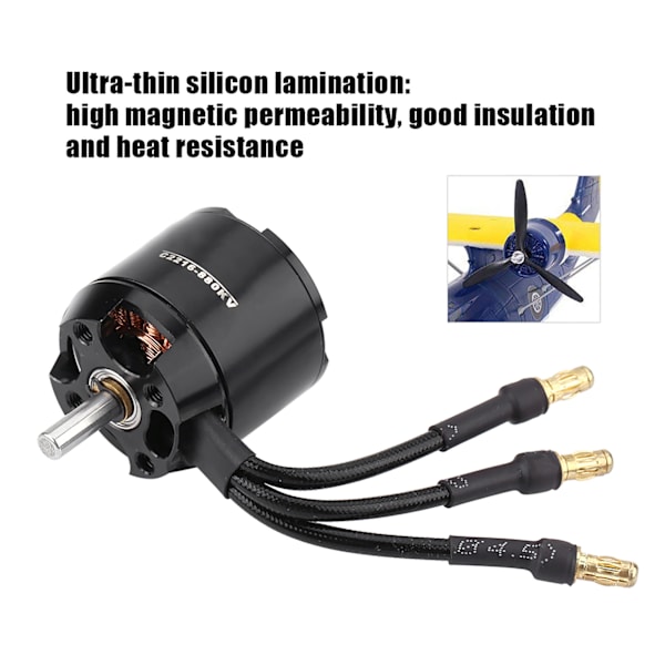 Surpasshobby C2836 880KV Motor til RC Fjernstyring til Flyvemaskiner med Faste Vinger