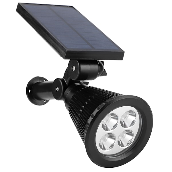 Solcelle Spotlight Vanntett 4LED Hagebelysning Landskapsbelysning for Utendørs Hage