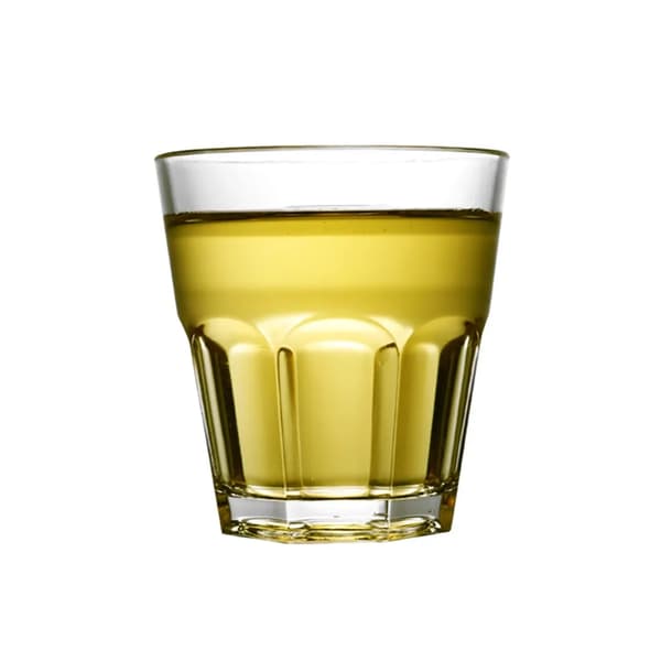 10x 170 ml olutmuki, läpinäkyvä kahdeksankulmainen akryylimuki, vesimuki, viskimuki, baarimuki