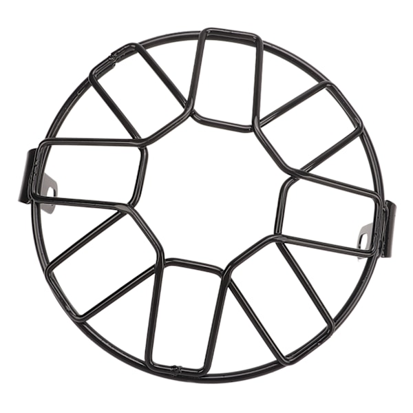 Motorsykkel Frontlysgrill Grill Frontlys Mesh Grillbeskyttelse Universal for motorsykkel med 6,5 tommers frontlys dobbelt tverrsnitt