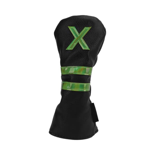 PU Waterproof Golf Head Covers Inner Thickened Plush Durable Golf Wood Head Covers Black