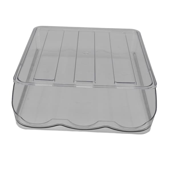 Egg Holder for Refrigerator Tilt Design Transparent Large Capacity Detachable Egg Storage Container Egg Dispenser 1 Layer
