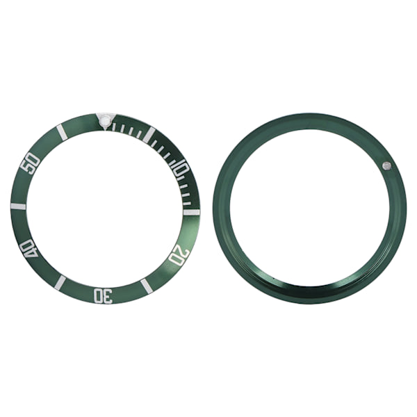 Professionell armbandsur Bezel Insert Loop Replacement Watch Bezel Insert Ring Accessory Grön