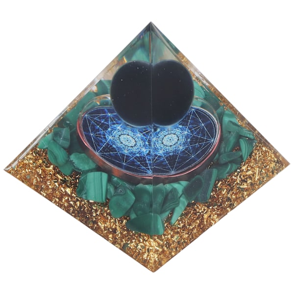 Orgone Pyramid Utsökt Healing Energiserade ädelstenar Pyramider för hemmakontor sovrum