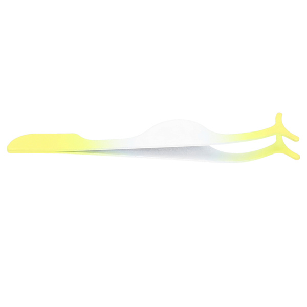 Rostfritt stål lösögonfransar Applikator Bärbar lösögonfransar Pincett Clip Makeup ToolGradient Yellow