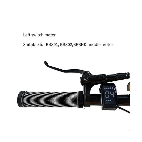 Elcykel DZ40 Display Kompatibel med BBS01/BBS02 Centermotor, HD-kompatibel Musta
