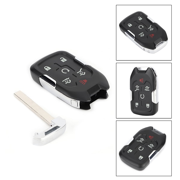 6-knapps bilfjärrkontroll Flip Key Fob Shell Case Passar för Chevrolet Suburban Tahoe Yukon XL 13580802