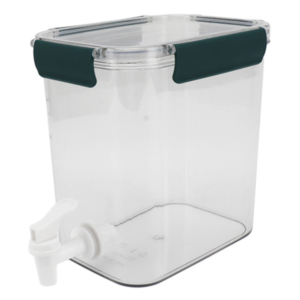 Kylskåp Kallvattenkokare 3,5L med kran Multifunktionell PET Ekonomisk Praktisk Kylskåp Dryckesautomat för fest Dryck Juice Iced Tea Grön