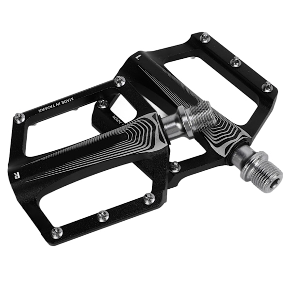 Enlee Cykelpedaler Aluminiumlegering DU Bearing Bike Flat Pedal för Road Mountain Bikes Svart