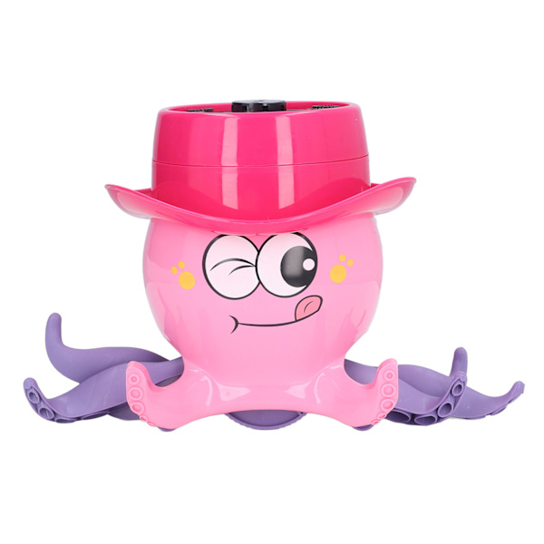 Bubble Machine Rechargeable Creativity Octopus Shape Automatic Bubble Blower for 3+ Years (Pink)