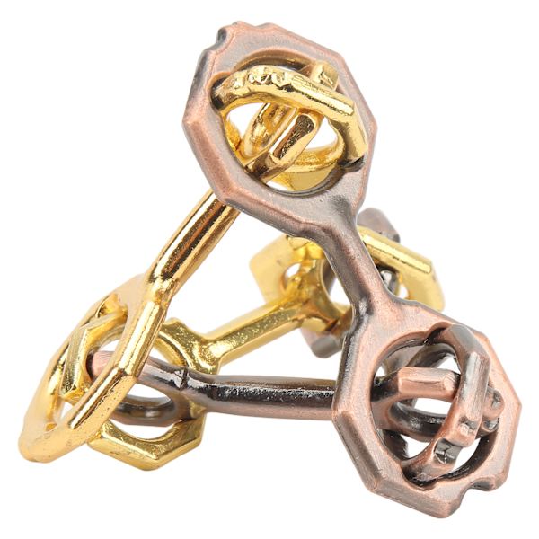 Tetrametrisk Brainteaser Toy 3D Lås upp metalllegeringspussel Hjärnspel Leksak för vuxna barn