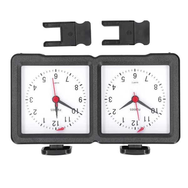 Multifunksjonssjakk analog klokke Count Up Count Down Timer Mute for brettspillkonkurranse