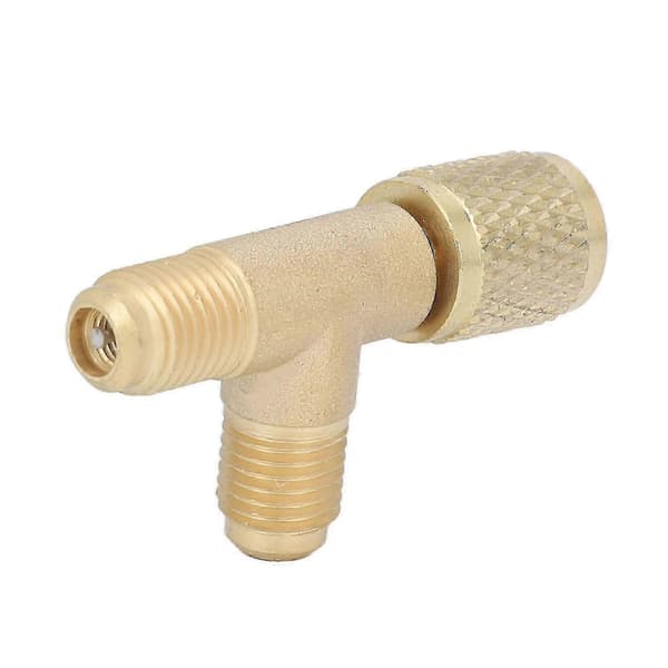 Kølemiddel T-adapter, lynkobling T-adapter Ventilkerne T-adapter Lynkobling T-adapter Præcisionsfremstillet