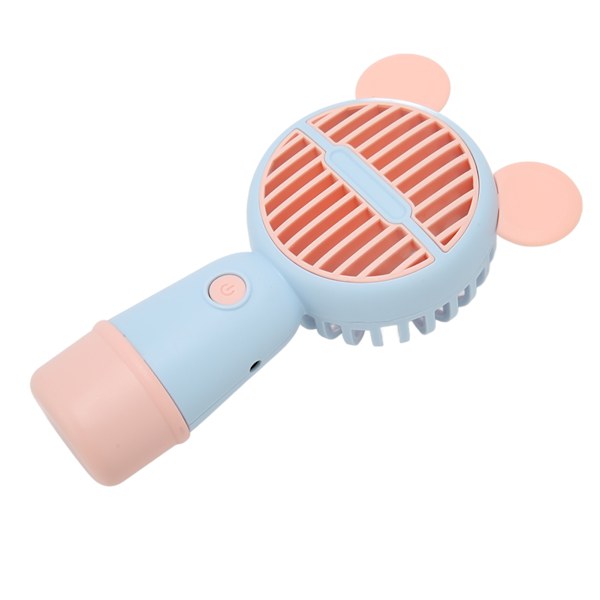 Ladattava kädessä pidettävä tuuletin, ergonominen, söpö hiiren muotoinen mini-tuuletin, kannettava tuuletin ulkoiluun, matkustamiseen, pinkki sininen