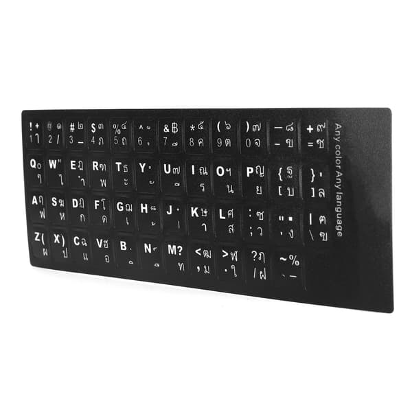 Thai Keyboard Sticker - Erstatning til stationær og bærbar computer