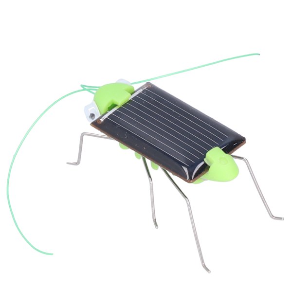 Solcelledrevet Gående Græshoppe Legetøj Solenergi Insekt Læringslegetøj til Børn Grøn