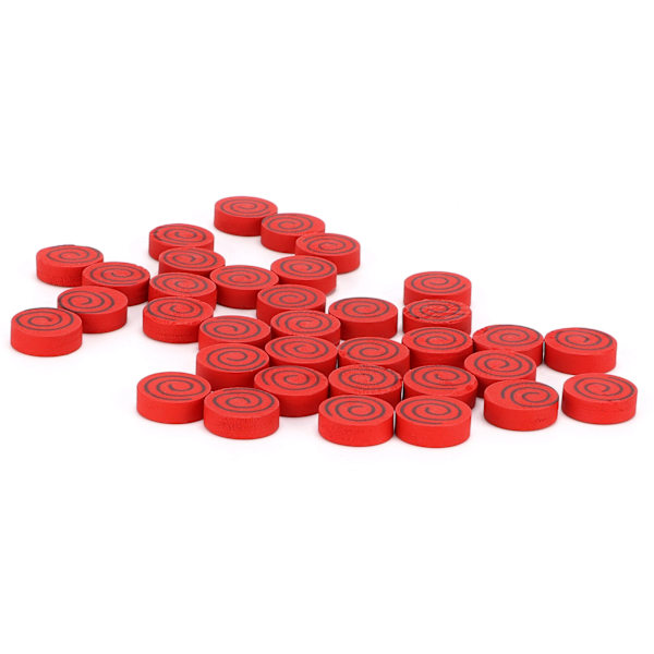 200 st Träcirklar 15mm DIY Röda Trämynt för Hantverksprojekt Brädspelsbitar Ornament
