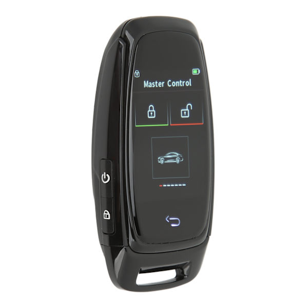 Bilsmart LCD-nøgle Touchscreen Bluetooth 5.0-forbindelse Nøglefri Adgang Glat Berøring til En-knaps Startmodeller Sort