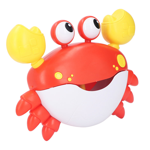 Dancing Crab Bubble Machine Musik Elektronisk Crab Bubble Blower för Barn Toalett Röd