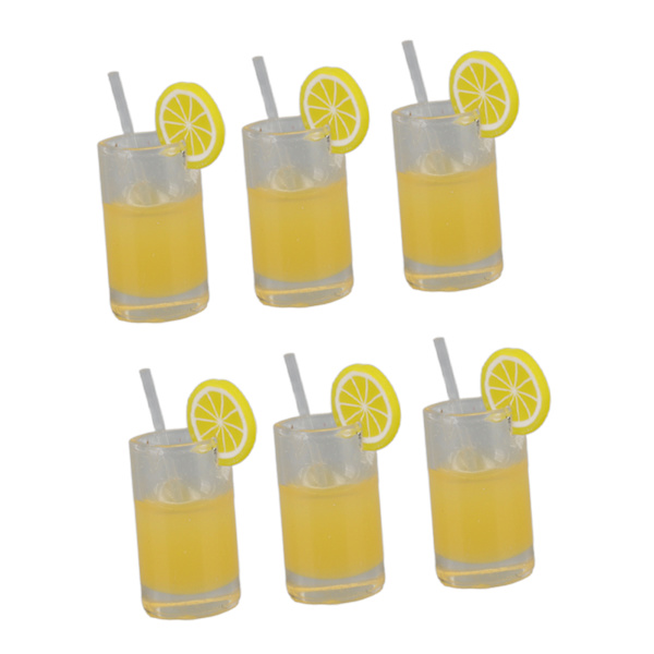 20 stk. Dukkehuss Limonad Kopper Harts Levende Detaljer Miniature Kop Sæt til 1:12 1: 6 Dukkehuse