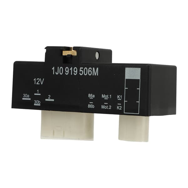Kølerblæserrelæ 1J0919506M 12V Regulator Køling Kølervæske Blæserstyreenhed til A3 S3