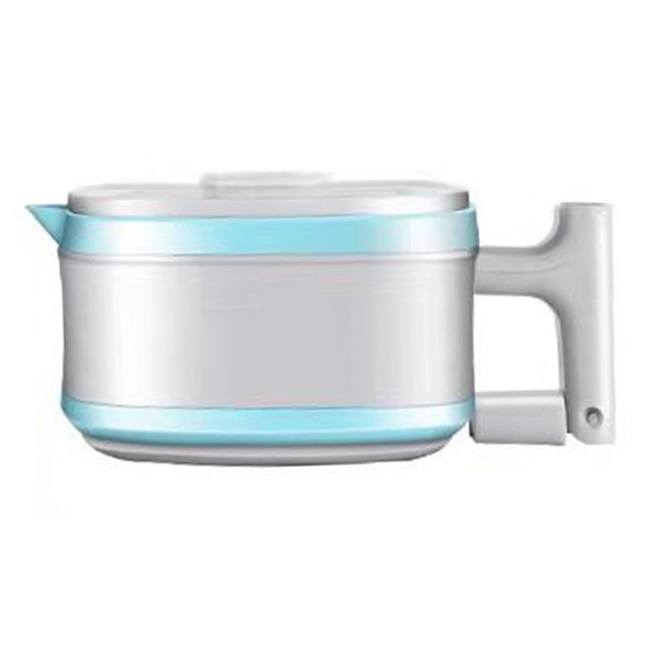 110V-220V hopfällbar elektrisk vattenkokare 800W Silikon Bärbar Hopfällbar termostatkontroll Varmvattenkokare EU-kontakt Blå Fri Storlek