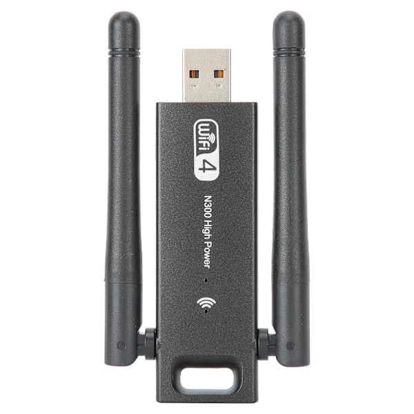 WIFI4 USB-sovitin 300mbps Tehokas Antenni Langaton WiFi Verkkokortti Tietokoneen Tarvikkeet