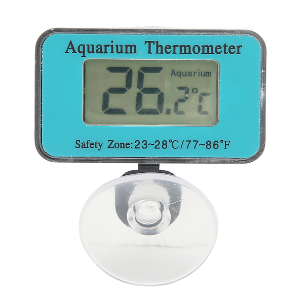 Digital LCD-termometer Vandafvisende Akvarietermometer med høj præcision med sugekop til dykning