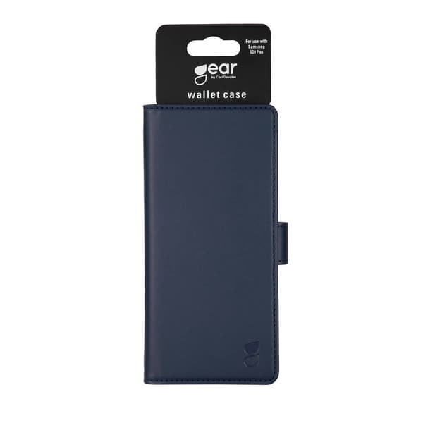 GEAR Kompatibel med Samsung Galaxy S20 Plus Deksel Lær Blå Polyuretan (PU)