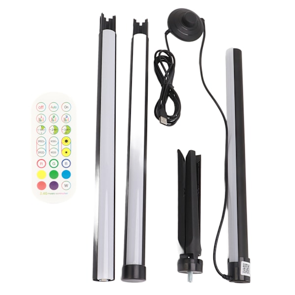 LED RGB hörngolvlampa USB-driven hörn LED-lampa Bluetooth APP Fjärrkontroll Music Sync LED Modern golvlampa för vardagsrum 1,2m 47,2in