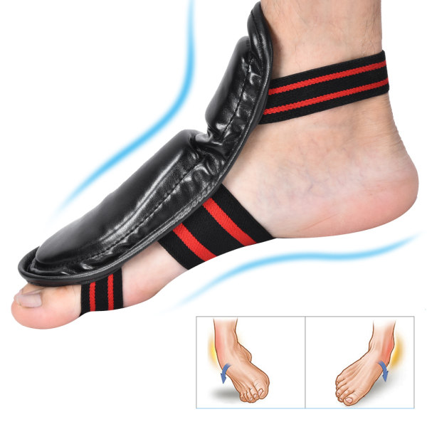 EVA Pad Instep Guards Fodbeskyttelse til Sanda Boxing MMA Muay Thai (sort)