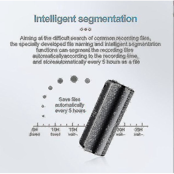Mini Älykäs Ääniaktiivinen Tallennin 32GB HD Pitkän Matkan Tallennus