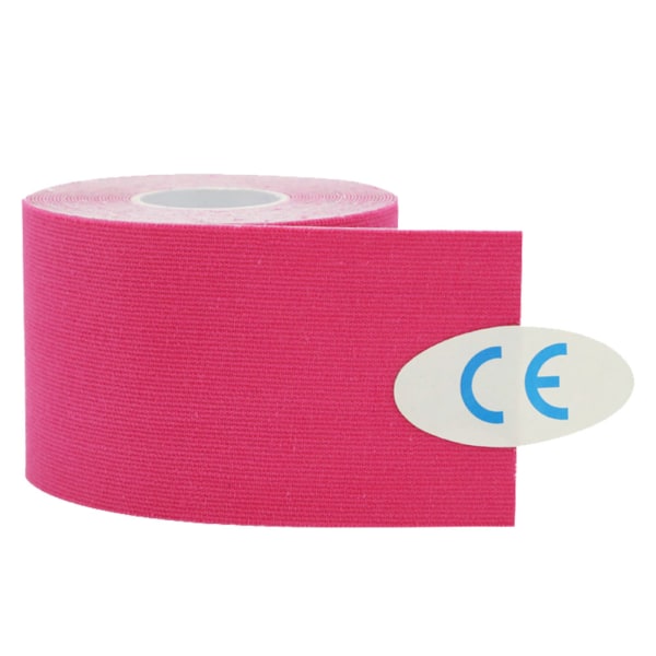5cm*5m Bomullsstrapping for Muskelskader Elastisk Lim Sport Tape Rosa