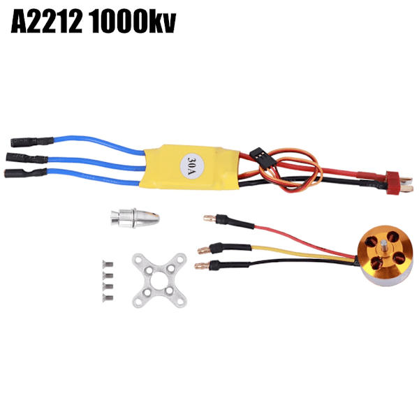 30A ESC gul A2212 KV1000 / KV1400 / KV2200 Børsteløs motor til fjernstyrede droner (A2212 KV1000)