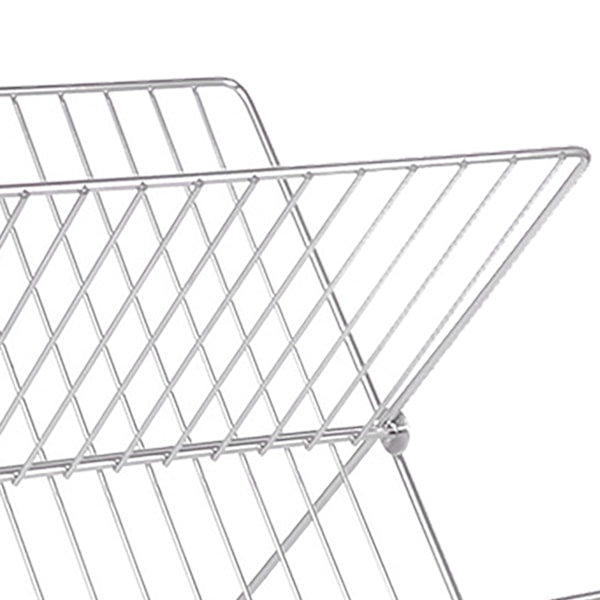 Tiskialtaan kuivausteline Taitettava X-muotoinen 2-tasoinen Astiateline Astiateline Kulho Torkkuteline Keittiötasolle