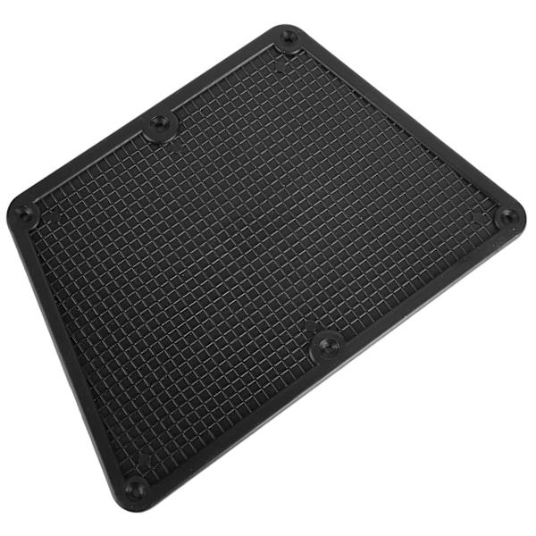 Plast hækplade til påhængsmotor Plate Pad til oppustelig båd Yacht Kajak Kano Fiskebåd Sort