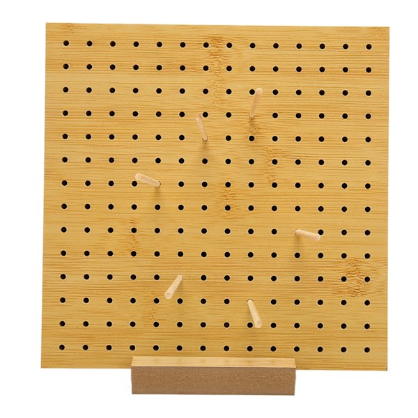 Virknålsbräda med 6 nålar 3mm håldiameter Tetragonum Virknålsblockering i trä för nybörjarmödrar S