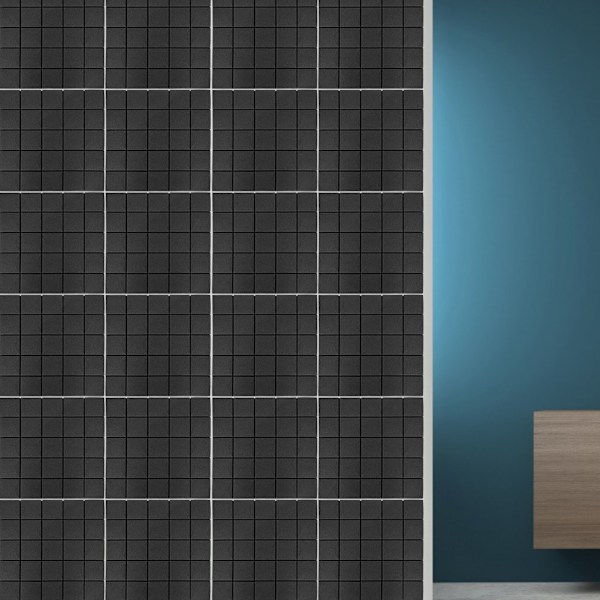 50*50*5cm 6 stk Skum Akustikpaneler Studio Lydabsorberende Skum (Sort)