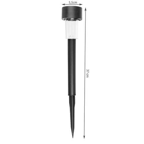 10-pak solcellelamper kompatibel med have sort black