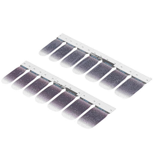 Nail Art Stickers Heltäckande Glittermönster Gradient Färg Gör-det-själv snygga nagellindningar Självhäftande46