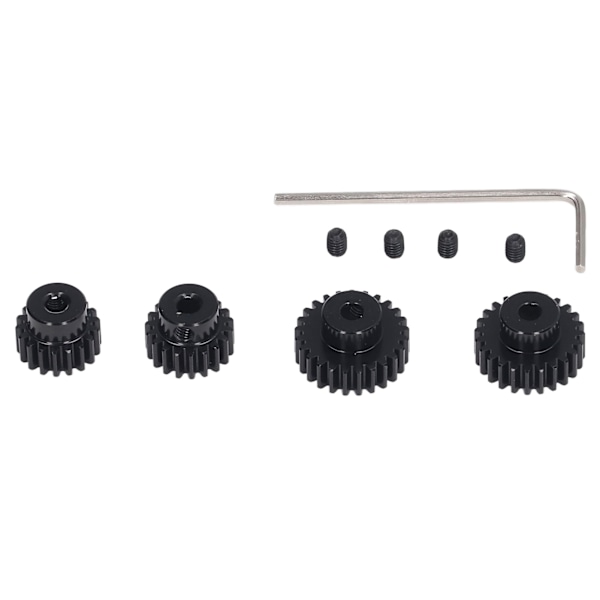 3,175 mm RC Pinjonggirsett for Tamiya TT01 TT02 TB02 TA05 RC Bil Universal 18T 19T 23T 24T Stål RC Motor Gir