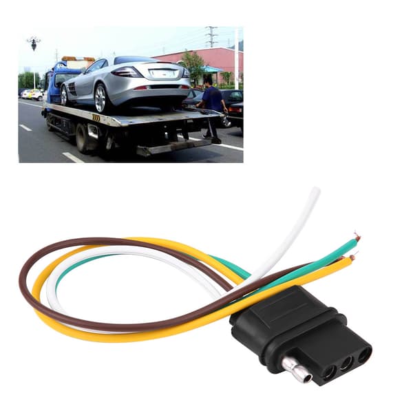 4-Pin Trailer Connector Wiring Plug Towing Light Plug Kit TM8010