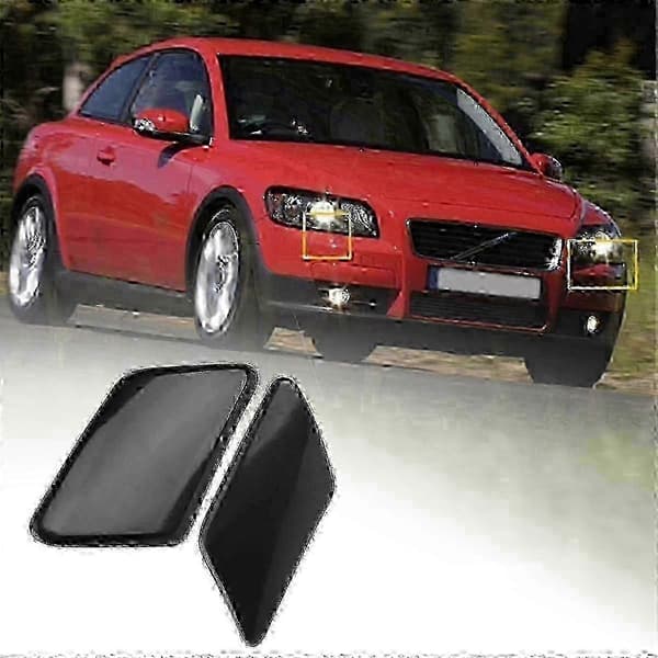 Frontdysebeskyttelse, kompatibel med C30 2008-2010, frontlyktlampe og motorbeskyttelse [LD] Black