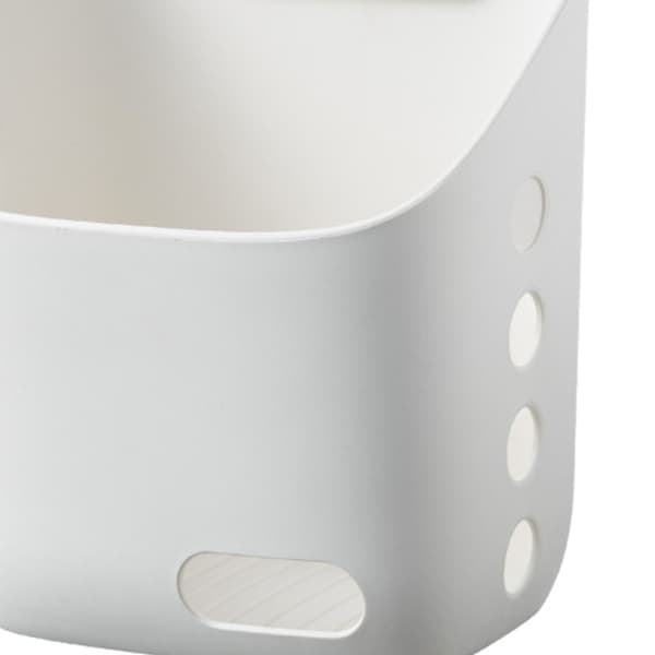 Small Plastic Hanging Basket Kitchen Bathroom Storage Basket Kitchen Bedroom White Large Size 55210