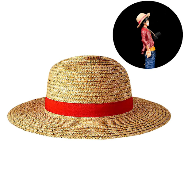 Luffy stråhat multifunktionel anime figur Solhat halmhat Cosplay solhat til voksne